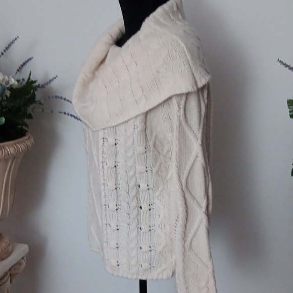 Mystree Cream Cowl Neck Sweater - Picture 5 of 7